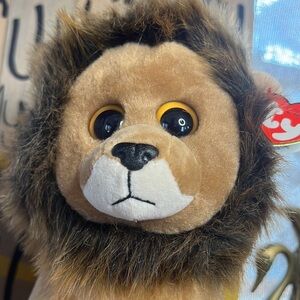 Ty Beanie Boos Cecil the Lion Stuffed Plush 2017 Retired 100% VelveTy
